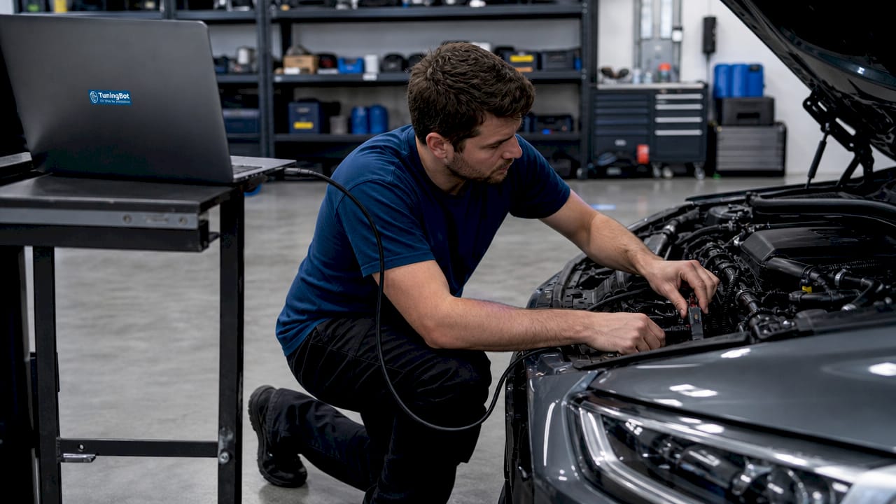 Accordare la connessione del laptop alla centralina dell'auto