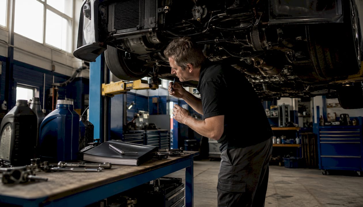 Uk Automotive Workshop Tuning Benefits: 2026 Guide Mechanic Inspecting Car Engine In Uk Workshop