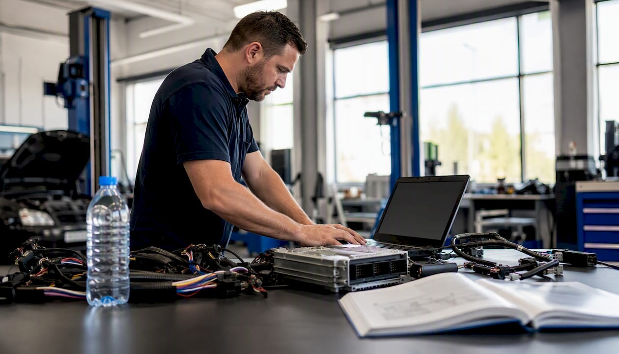 Die besten Anbieter von Fahrzeug-Tuning-Lösungen für ECU/TCU-Werkstätten Techniker in der Werkstatt ECU Tuning