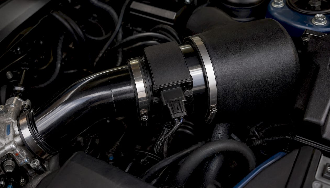 Large Aftermarket Intake Housing In Engine Bay