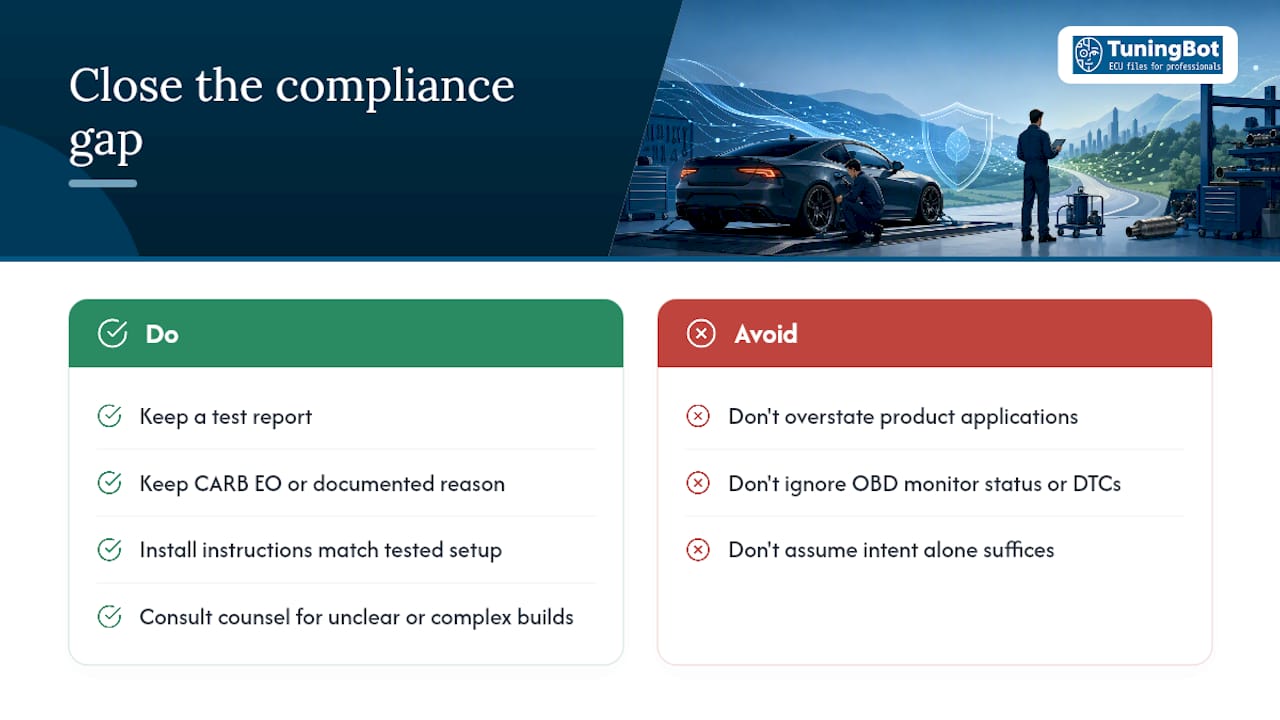 Epa Tuning Rules: What Professional Tuners Must Know The Compliance Gap Most Shops Are Not Closing — Overview Diagram