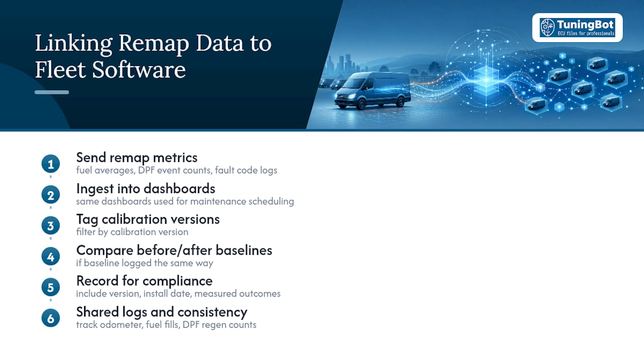 What Volkswagen Fleet Remapping Delivers In Practice Connecting Remap Results To Fleet Management Software — Overview Diagram