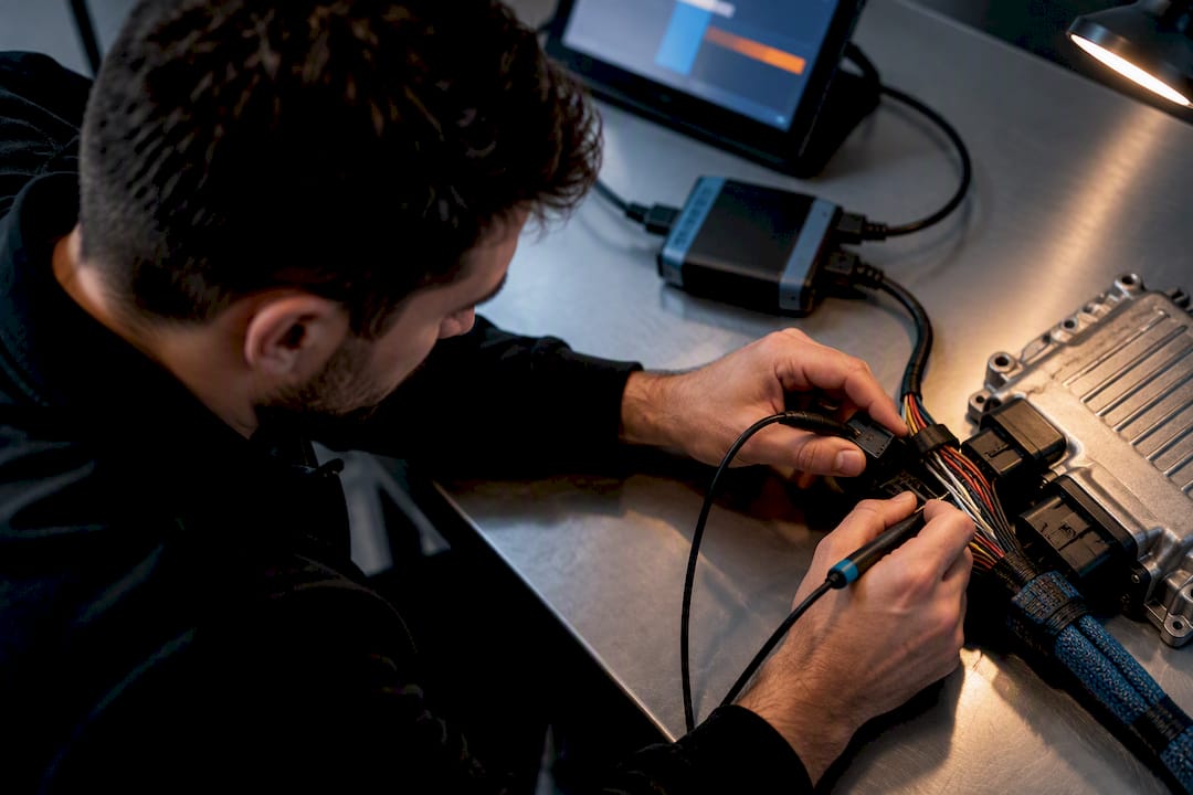 Continental Sid807 Tuning: Identification And File Checks Continental Sid807 Tuning — Illustration Of Ecu Connection Checks
