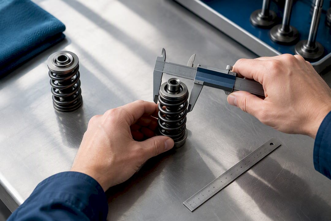 Rpm Limiter Increase: Mechanical And Calibration Checks Rpm Limiter Increase — Technician Measuring Valve Spring Clearance