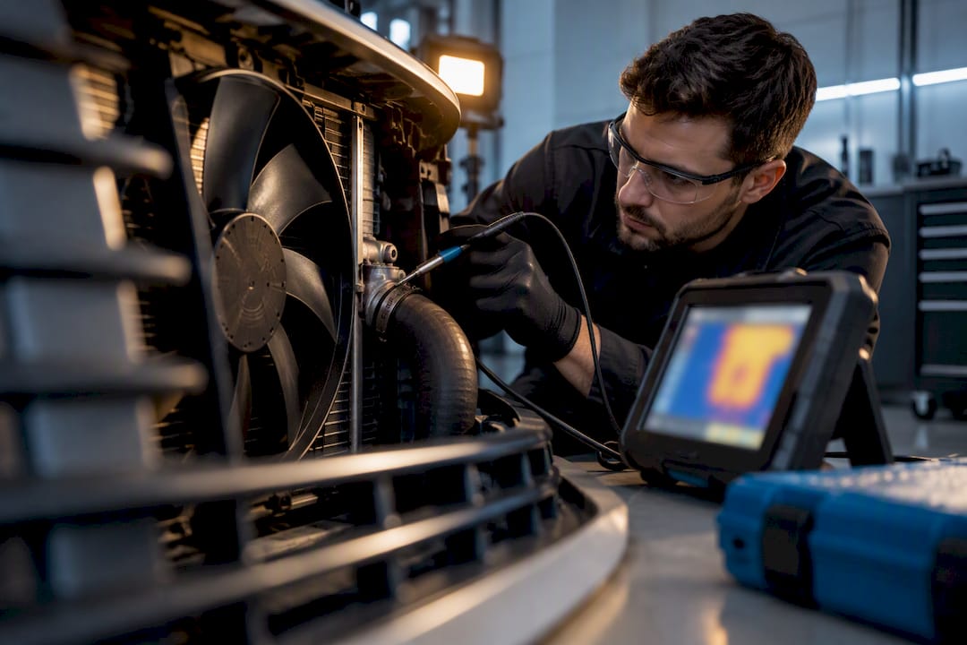 Fan Temperature Map: Control Logic And Validation Fan Temperature Map — Radiator Fan Inspection With Diagnostic Equipment