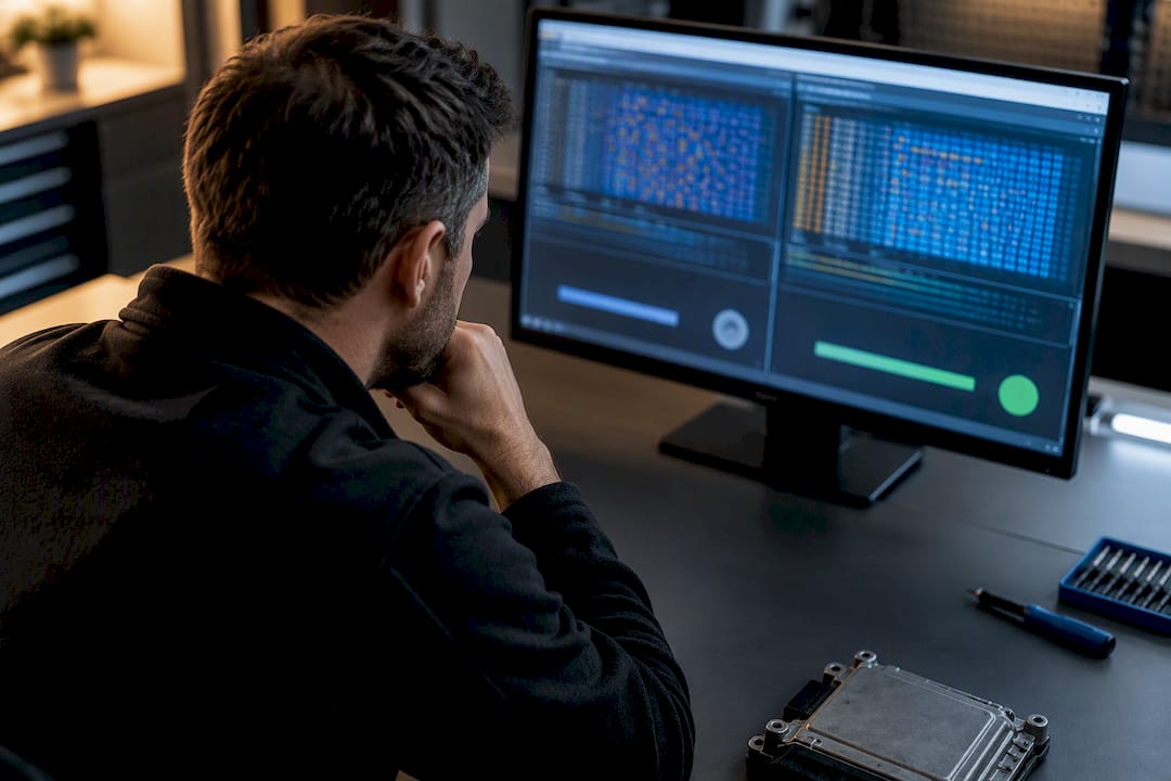 Dtc Table Editing: Definitions, Scope And Verification Dtc Table Editing: Technician Reviewing Calibration Data