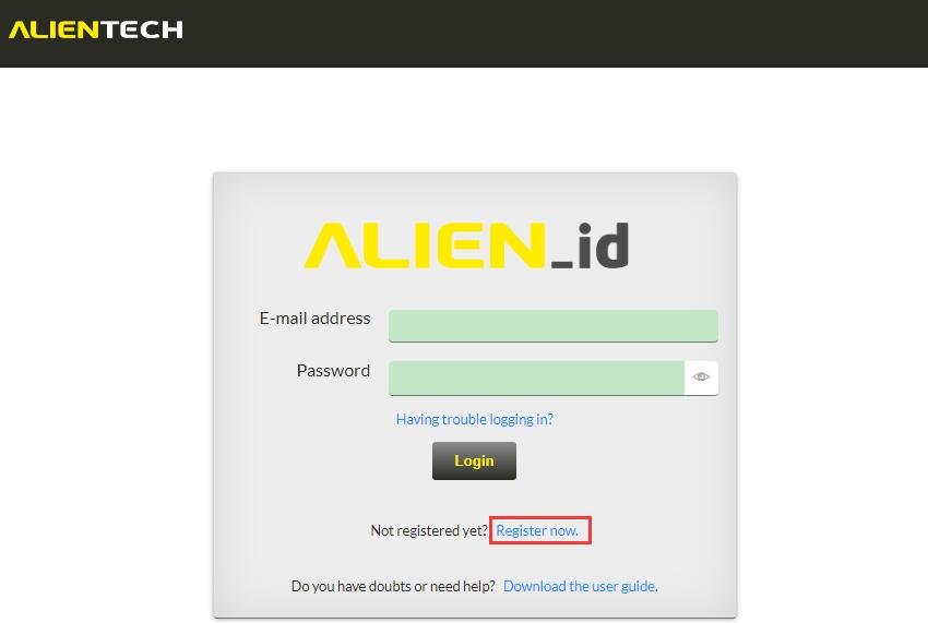 Alientech KESS3 registration step 2 - register now