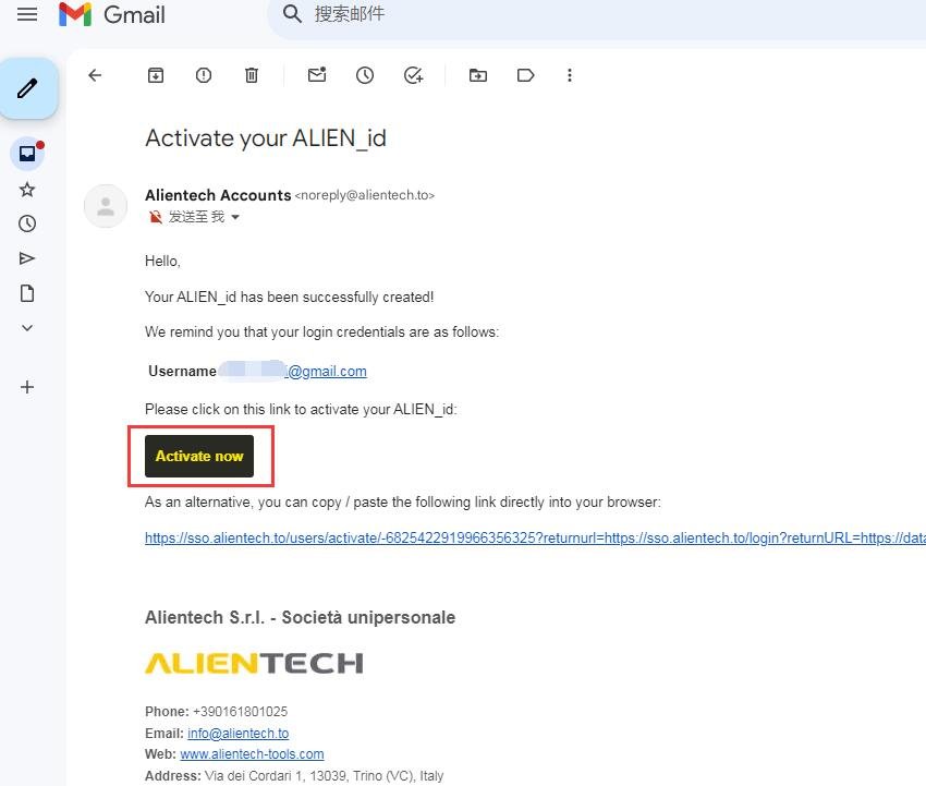 Alientech KESS3 activation email